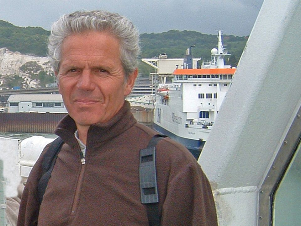 On the ferry to France to work in 2007